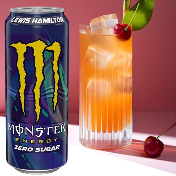 BIBITA MONSTER 500ML ENERGY ZERO  LEWIS HAMILTON - immagine 2