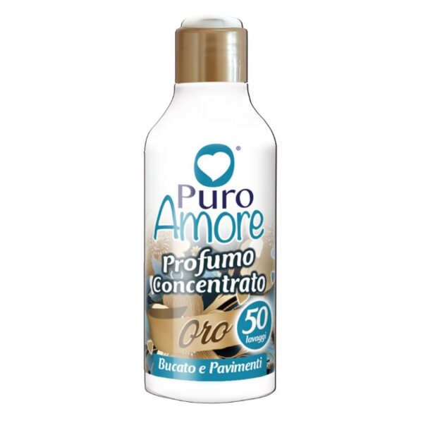 PROFUMO CONCENTRATO BUCATO E PAVIMENTI PURO AMORE 250ML ORO