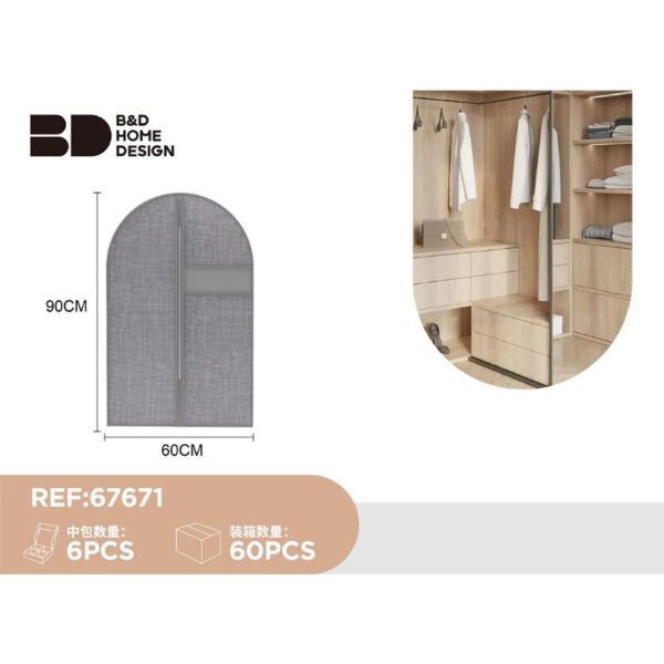 COPRIABITI PER ARMADIO 60X90CM GRIGIO - immagine 4